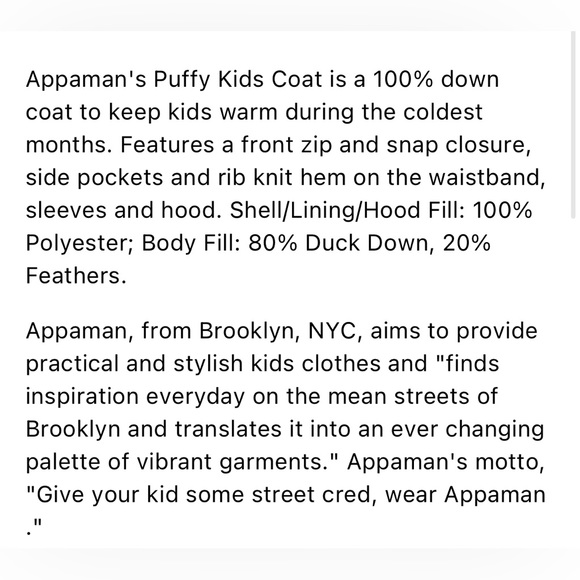 Appaman girls size 8 winter puffer coat. Galaxy grey. - Picture 3 of 10